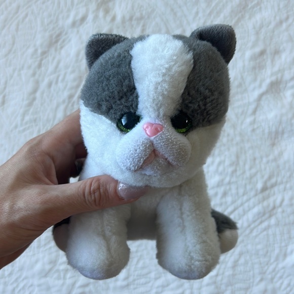 GIFTED Lot Ty Beanies Babies YANG Plush 6" Kitty Cat Kitten Stuffed Animal Gray - Picture 3 of 14